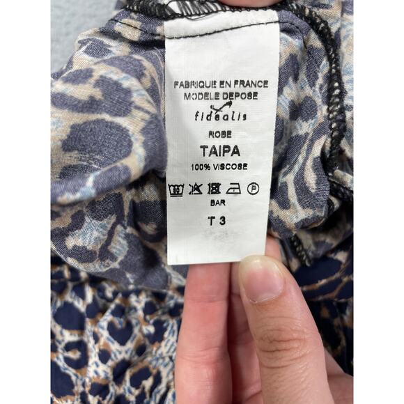 Atelier Jad Womens Size T3 Leopard Print Dress - Picture 3 of 7